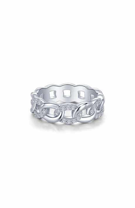 Lafonn Simulated Diamond Interlocking Circles Eternity Band