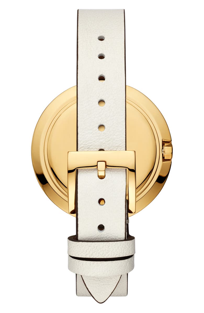 Tory Burch The Miller Leather Strap Watch, 36mm, Alternate, color,