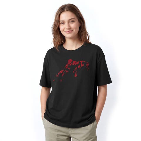 Juniors Marvel Spider-Man Vintage Red Wraith Shadow Pose T Shirt