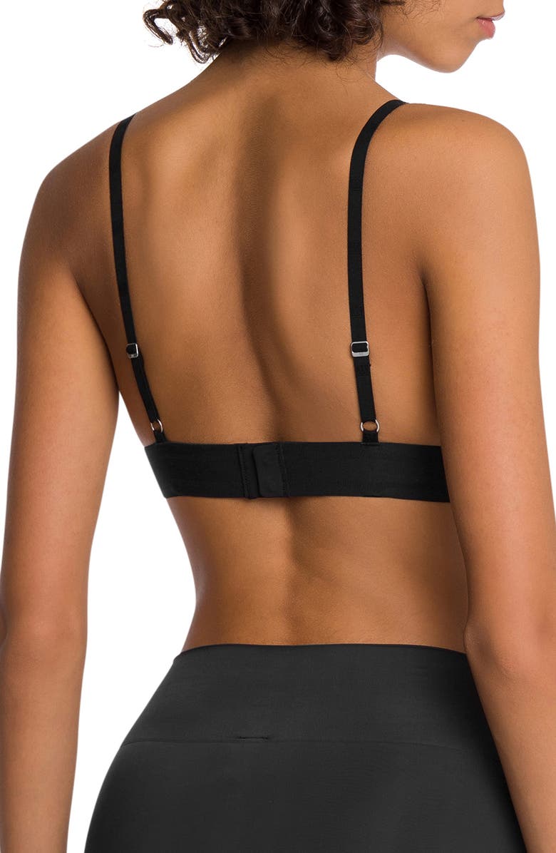 Wolford Beauty Triangle Bralette, Alternate, color, 000 Black