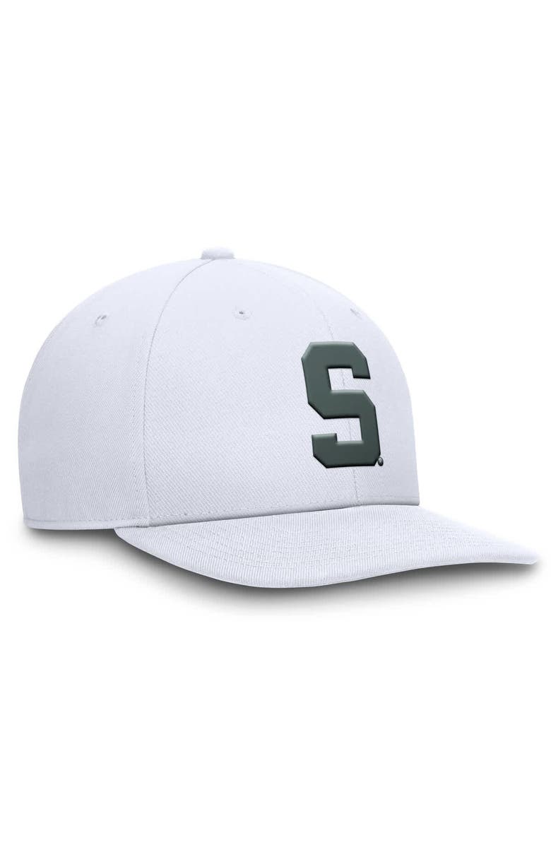 Nike Men's Nike White Michigan State Spartans Primetime Pro Snapback Hat, Alternate, color, White