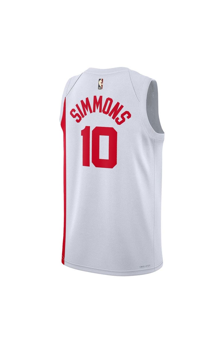 Nike Men's Nike Ben Simmons White Brooklyn Nets Swingman Jersey - Classic Edition, Alternate, color, 