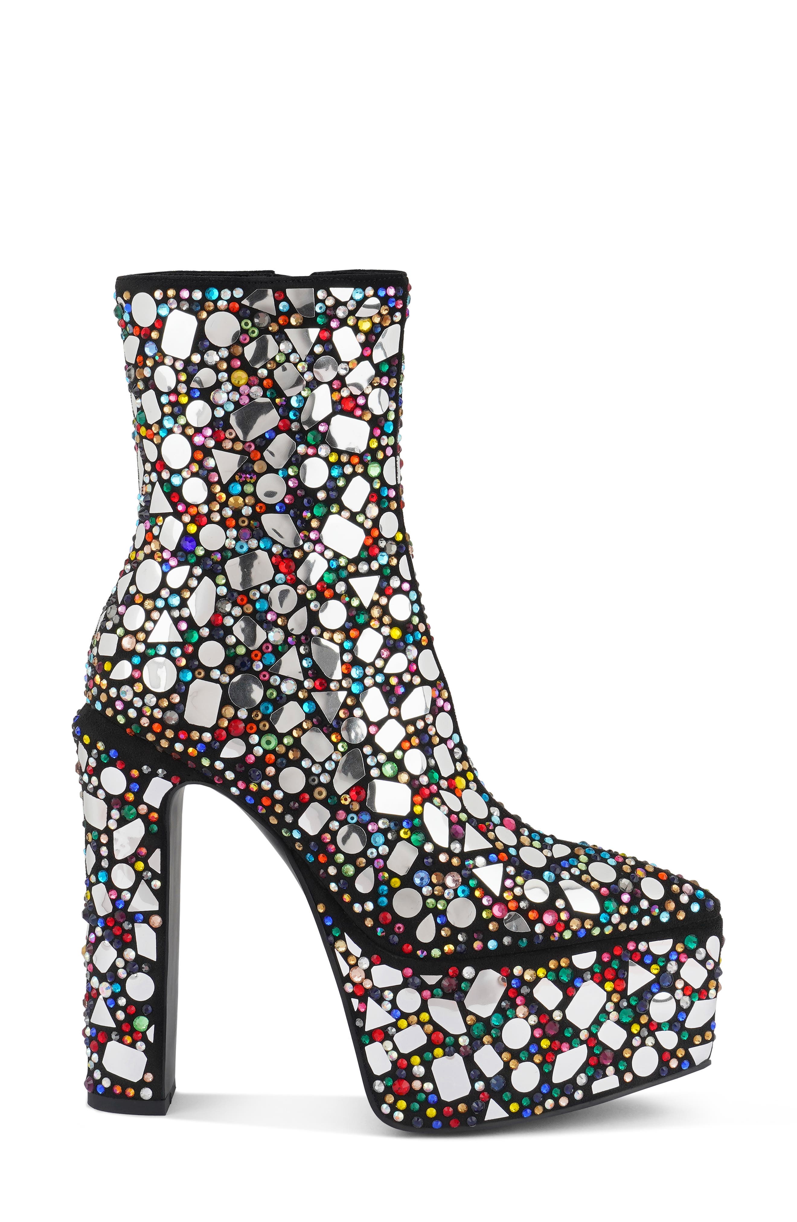 LONDON RAG Fancy Mirror Platform Boot, Alternate, color, Black