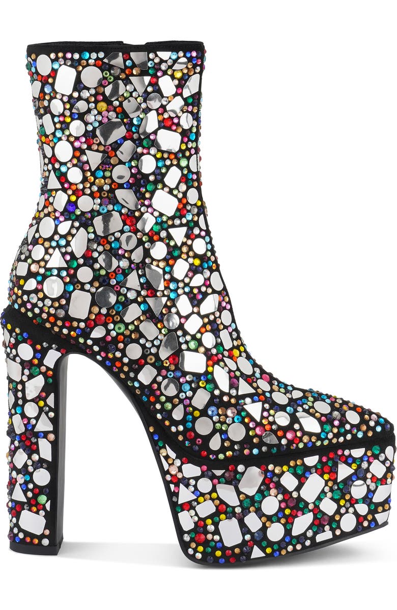 LONDON RAG Fancy Mirror Platform Boot, Alternate, color, Black