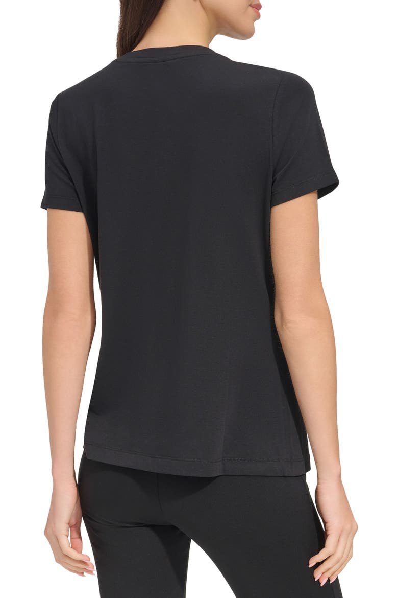 Rhinetsone Logo Graphic T-Shirt, Alternate, color, BLACK