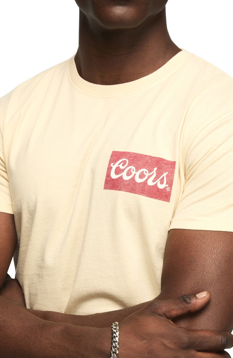 Lucky Brand Coors Cotton Graphic T-Shirt, Alternate, color, Bone White