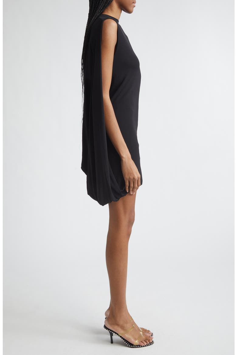Drape Back Minidress, Alternate, color, BLACK