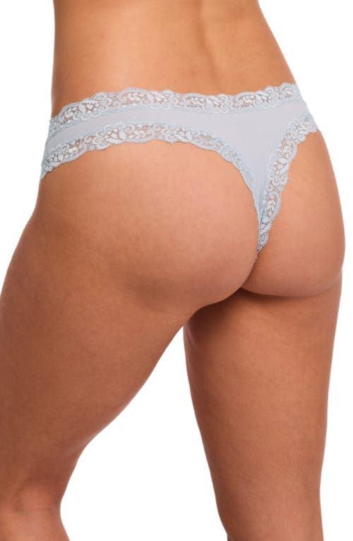 Fleur't Iconic Thong In Silver Lake Rib