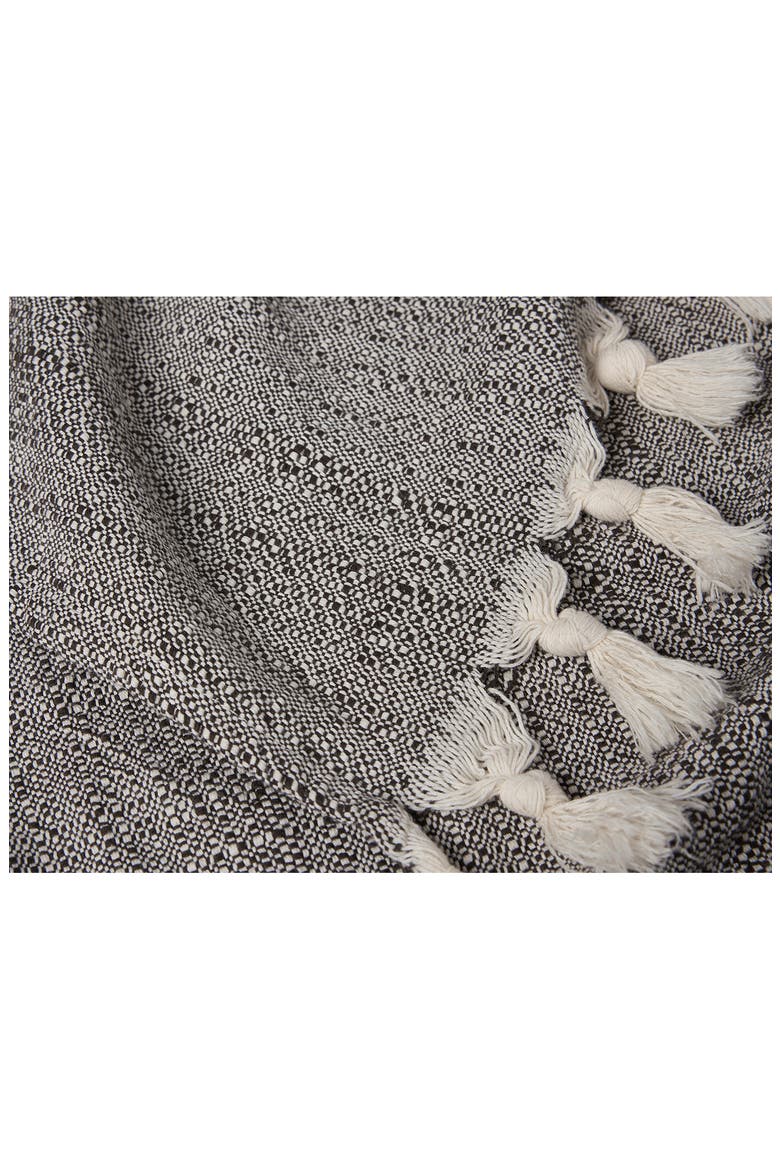 Lido Organic Cotton Throw Blanket, Alternate, color, UNDYED W/ ESPRESSO
