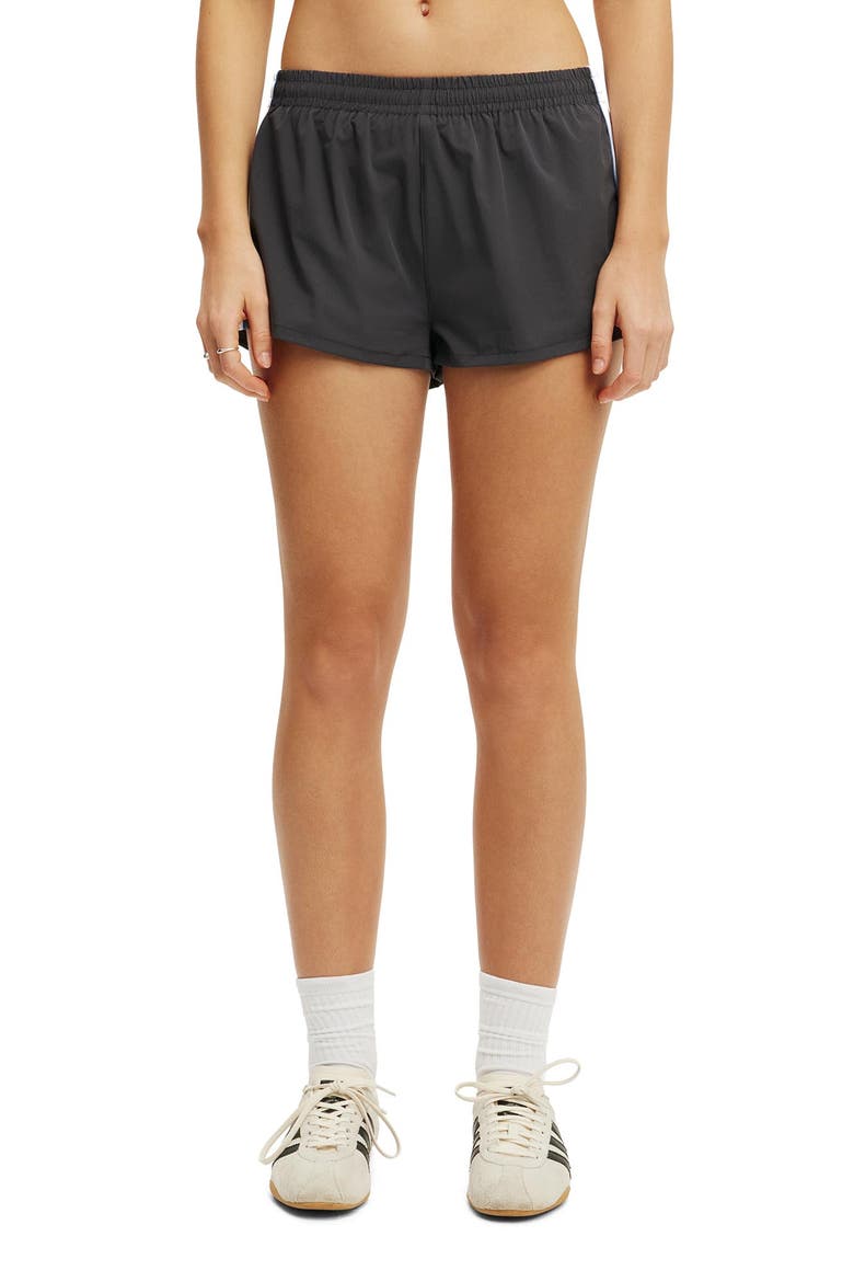 Women's Active Panelled Woven Short, Main, color, Graphite White