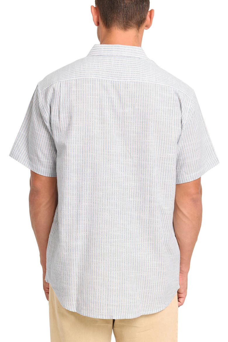 All Day Stripe Short Sleeve Shirt, Alternate, color, OFF WHITE