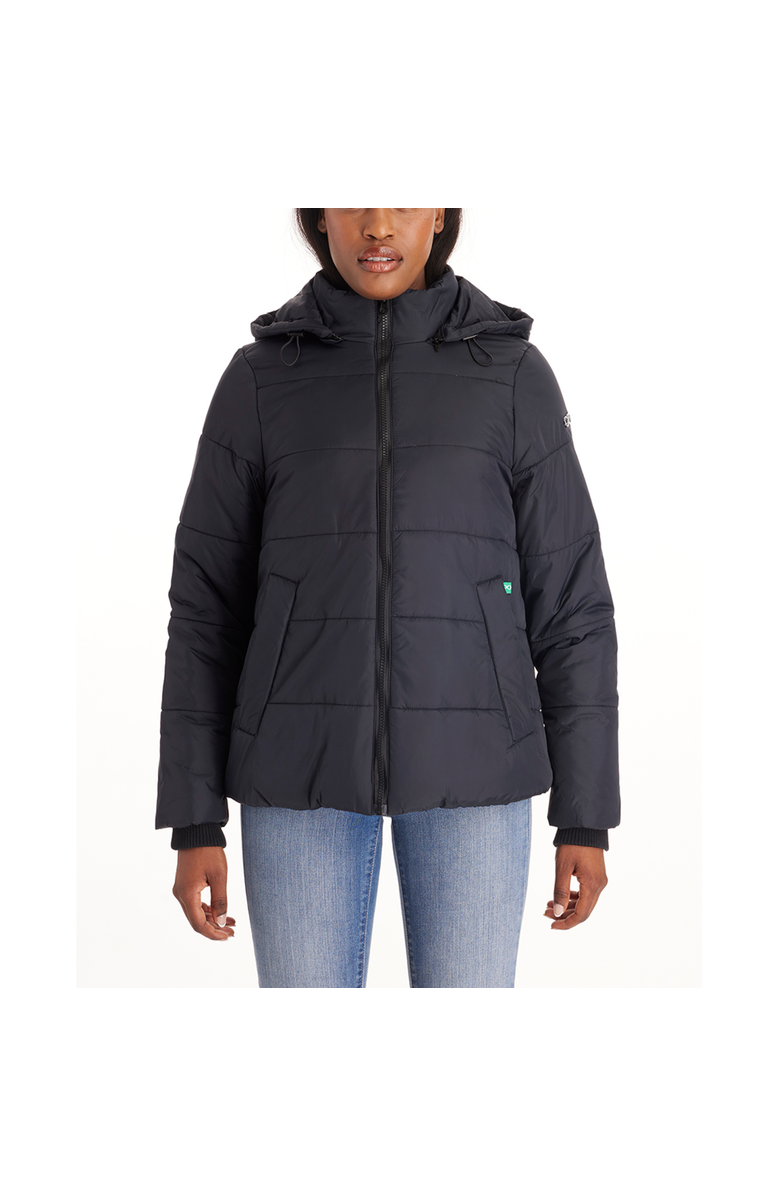 Modern Eternity Maternity Leia - 3in1 Bomber Maternity Puffer Jacket Quilted Hybrid, Main, color, Black