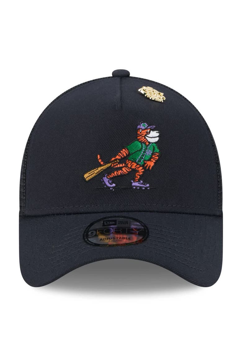 Men's New Era  Navy Detroit Tigers 2025 Big League Chew A-Frame 9FORTY Adjustable Trucker Hat, Alternate, color, Navy