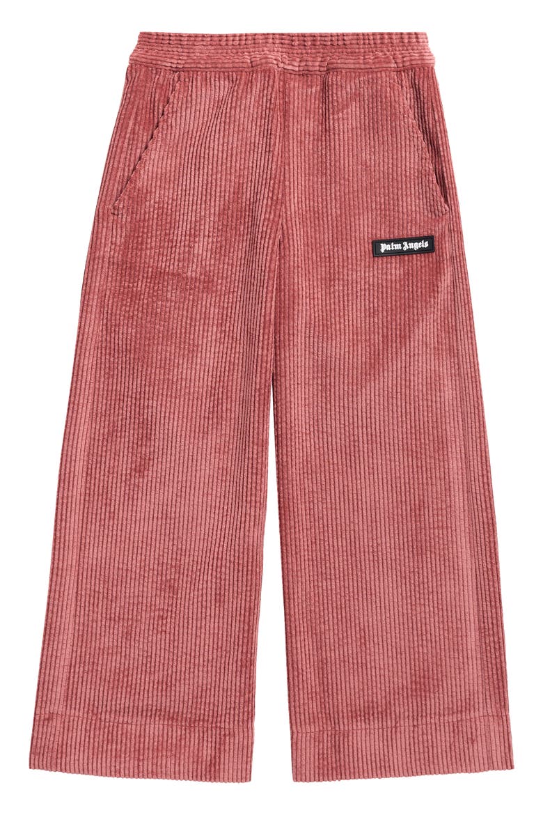 Kids' Corduroy Wide Leg Pants, Main, color, ANTIQUE ROSE- OFF WHITE