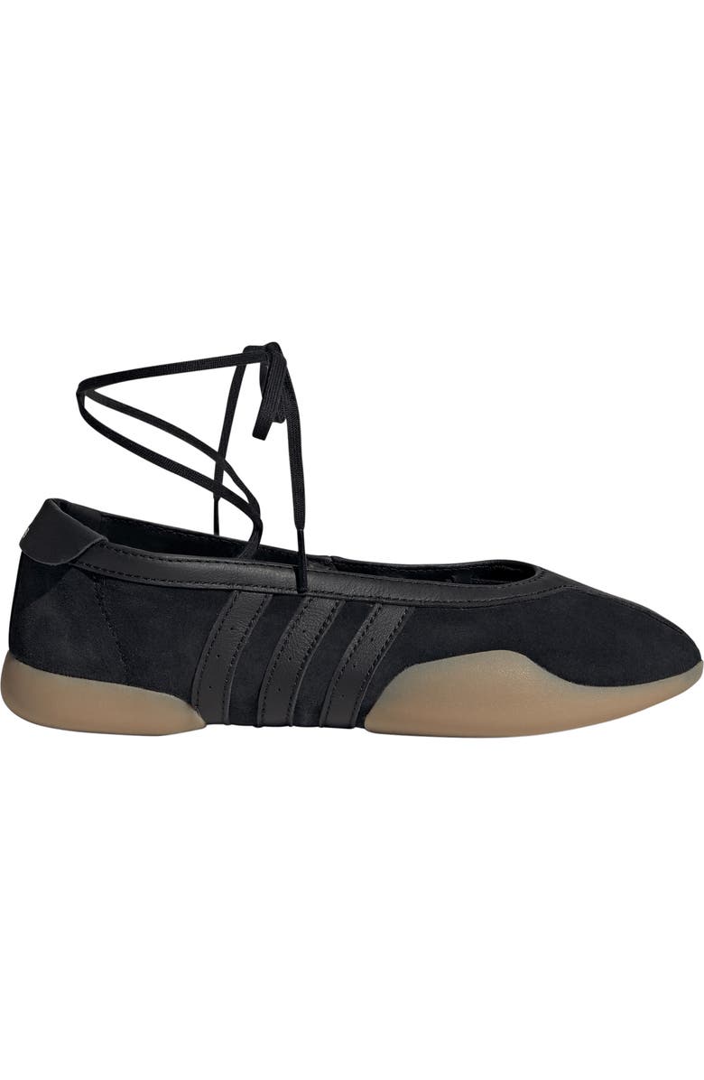 adidas Taekwondo Mei Ballet Flat, Alternate, color, Black/ White/ Gum