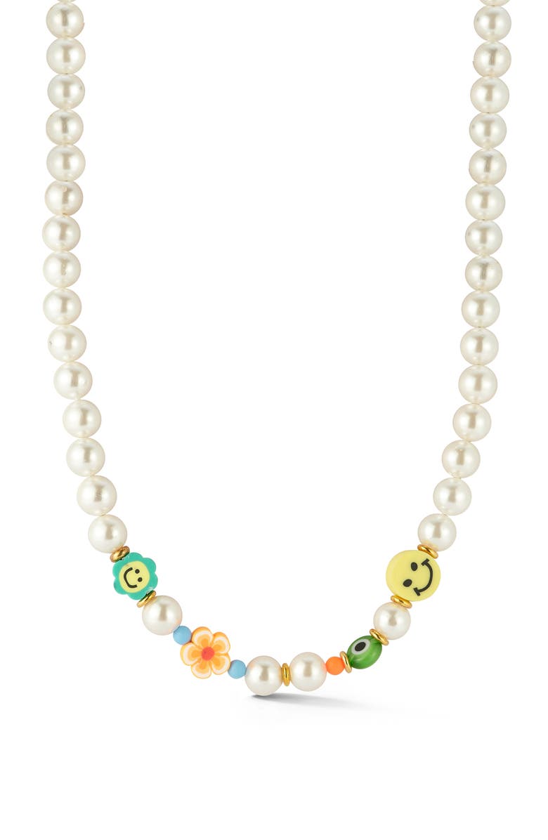 SPHERA MILANO Freshwater Pearl Necklace, Main, color,