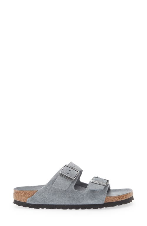 Birkenstock Arizona Soft Footbed Slide Sandal In Gray