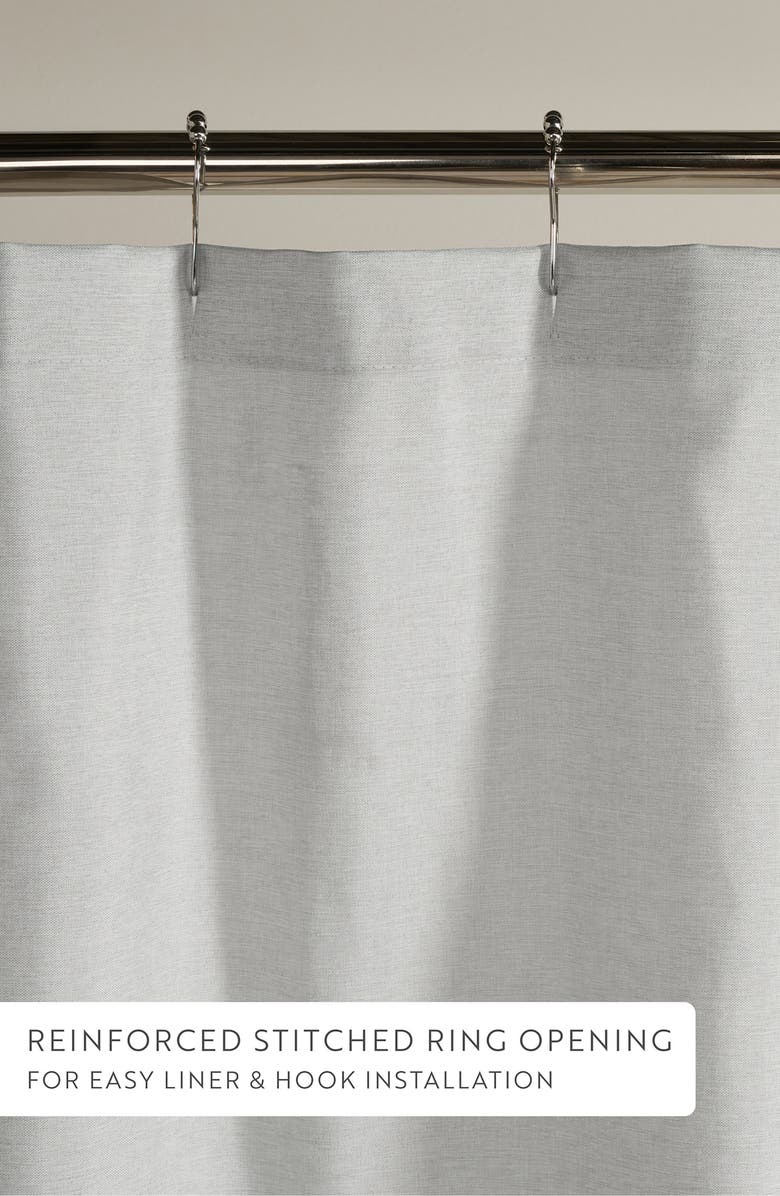 HOMESPUN Woven Shower Curtain, Alternate, color, 