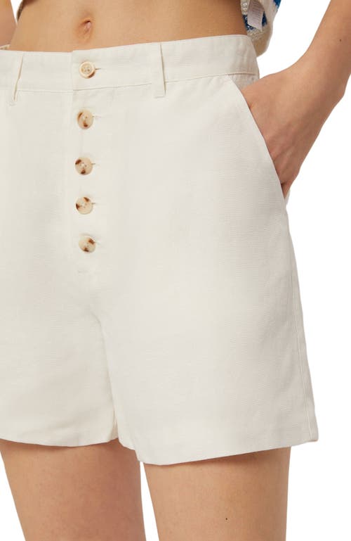 Onia Shorts Aus Einer Leinenmischung In White