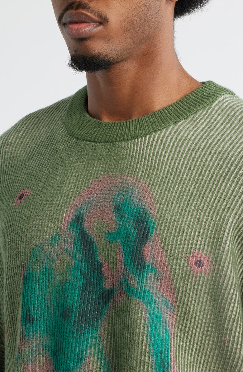 JUNGLES Embrace Two Tone Rib Sweater, Alternate, color, 