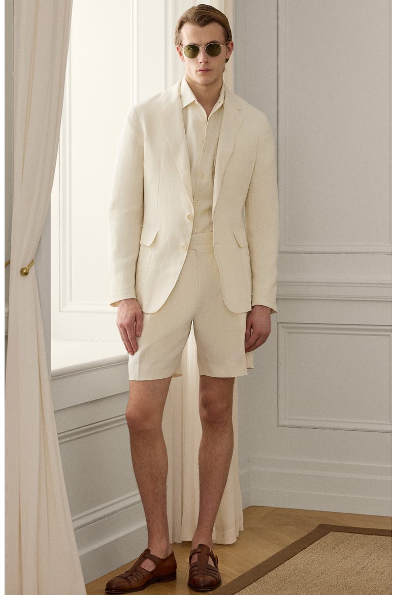 Hadley Hand-Tailored Linen Suit Jacket, Alternate, color, CLASSIC CREAM