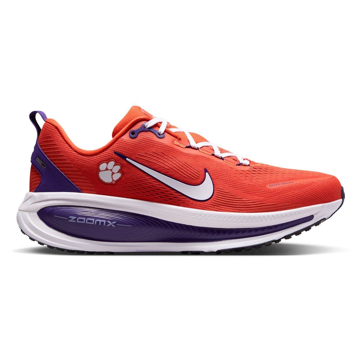 Men's Nike Clemson Tigers Vomero 18 Running Shoes, Alternate, color, Orange