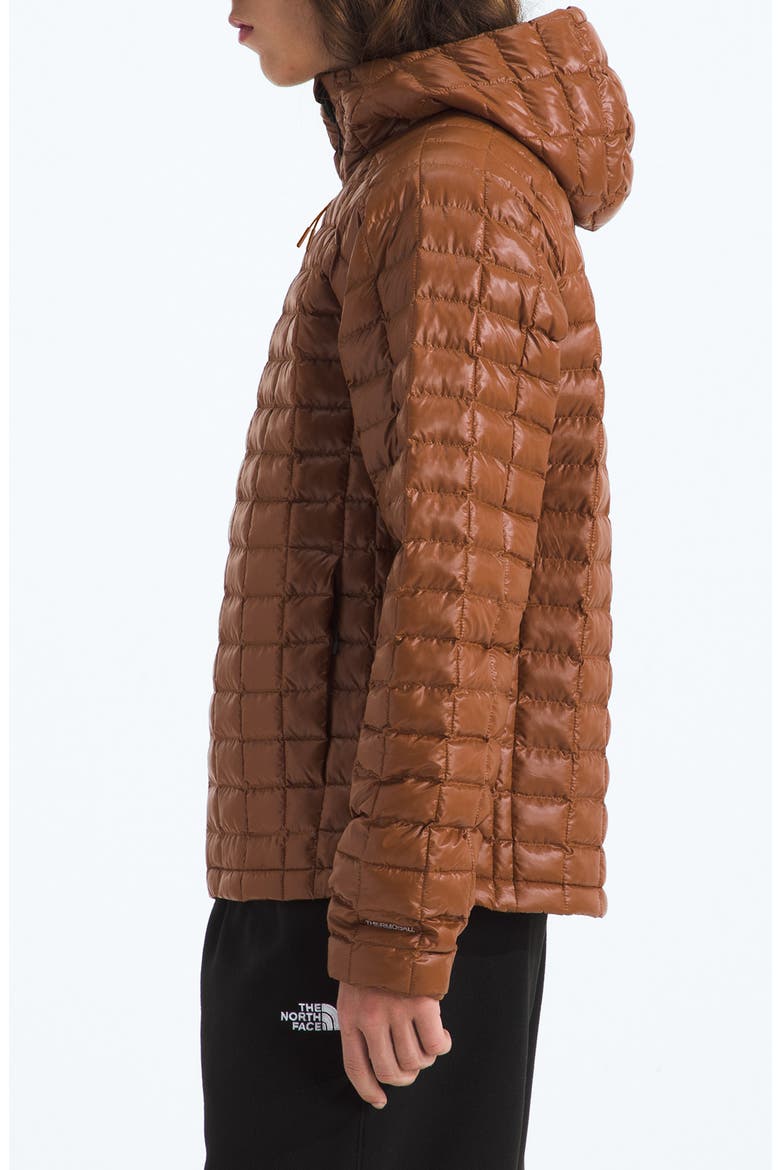 Thermoball Quilted Hooded Jacket, Alternate, color, BURNT UMBER