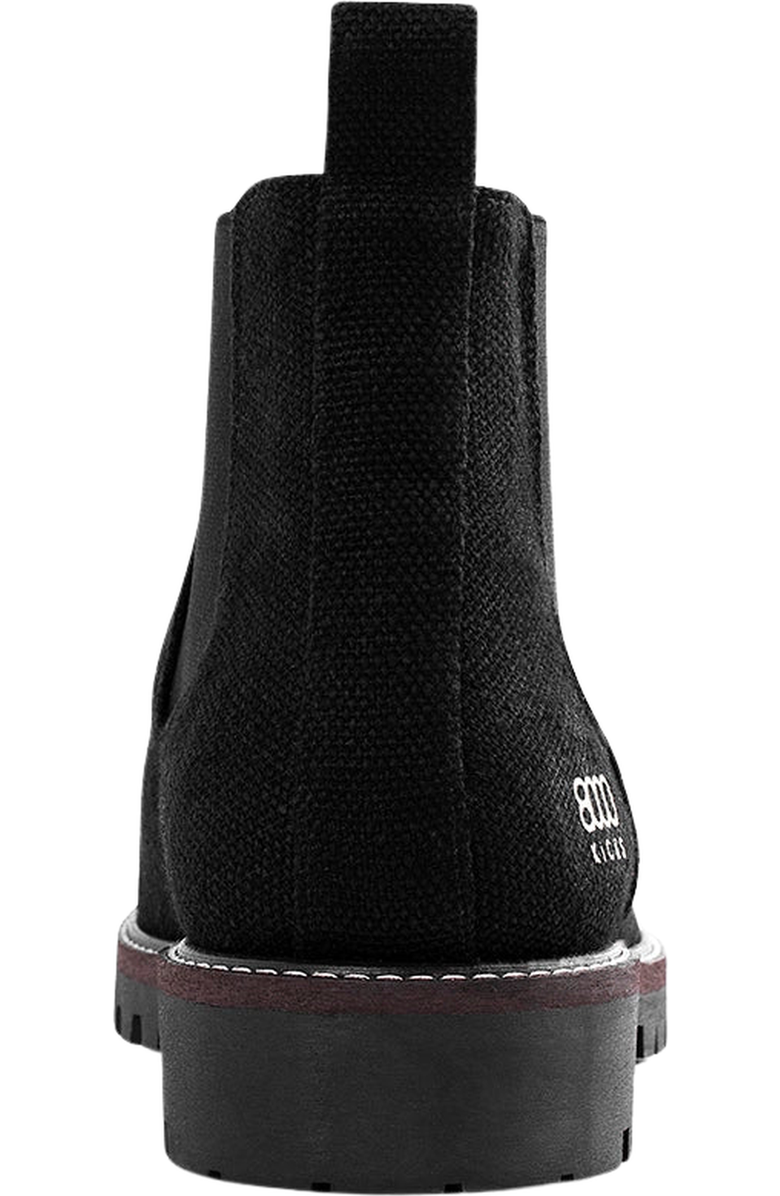 8000Kicks The Crossover Hemp Chelsea Boots, Alternate, color, Black