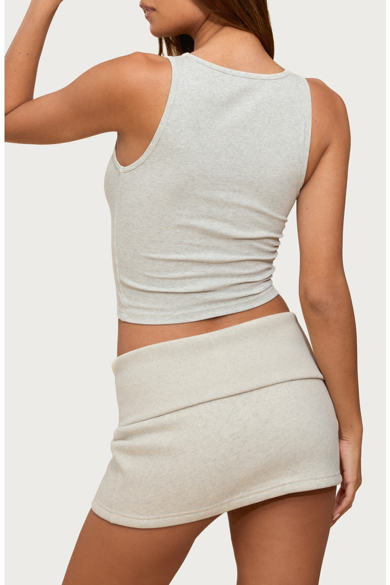 Linda Heathered Crop Tank, Alternate, color, GRAY-MELANGE