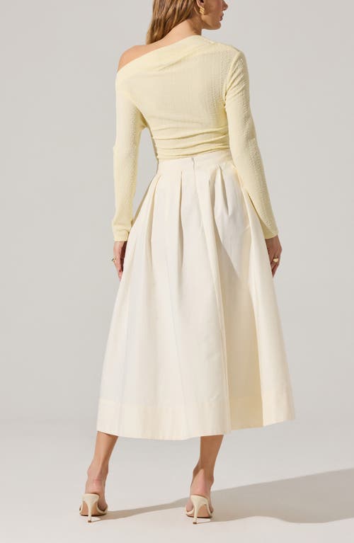 ASTR ASTR THE LABEL ONE SHOULDER TEXTURED TOP