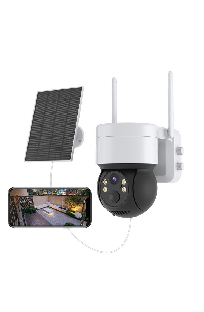 Eco4Life Smart WiFi Spotlight Battery Camera, Main, color, White