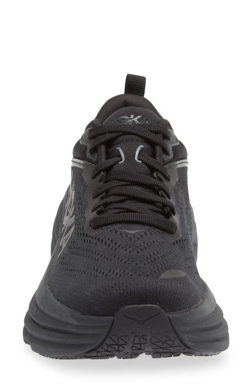 Hoka Bondi 8 Running Shoe In Black