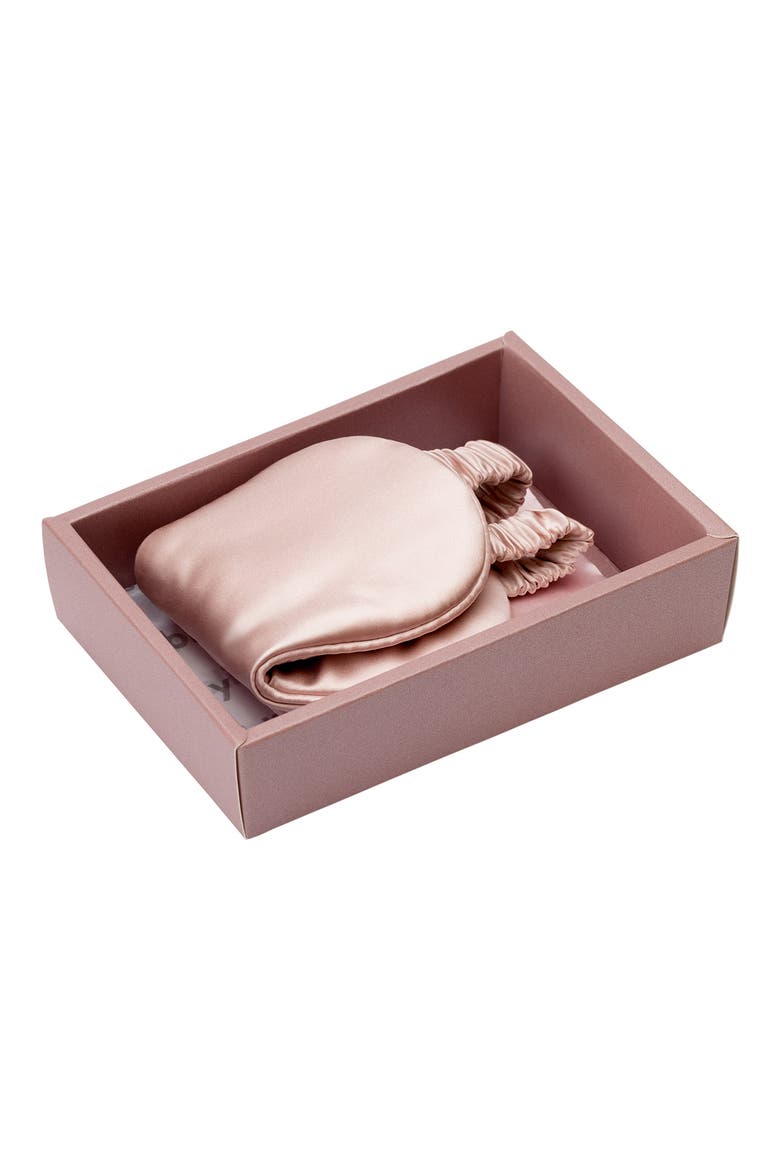 Silk Sleep Mask, Alternate, color, LIGHT PINK