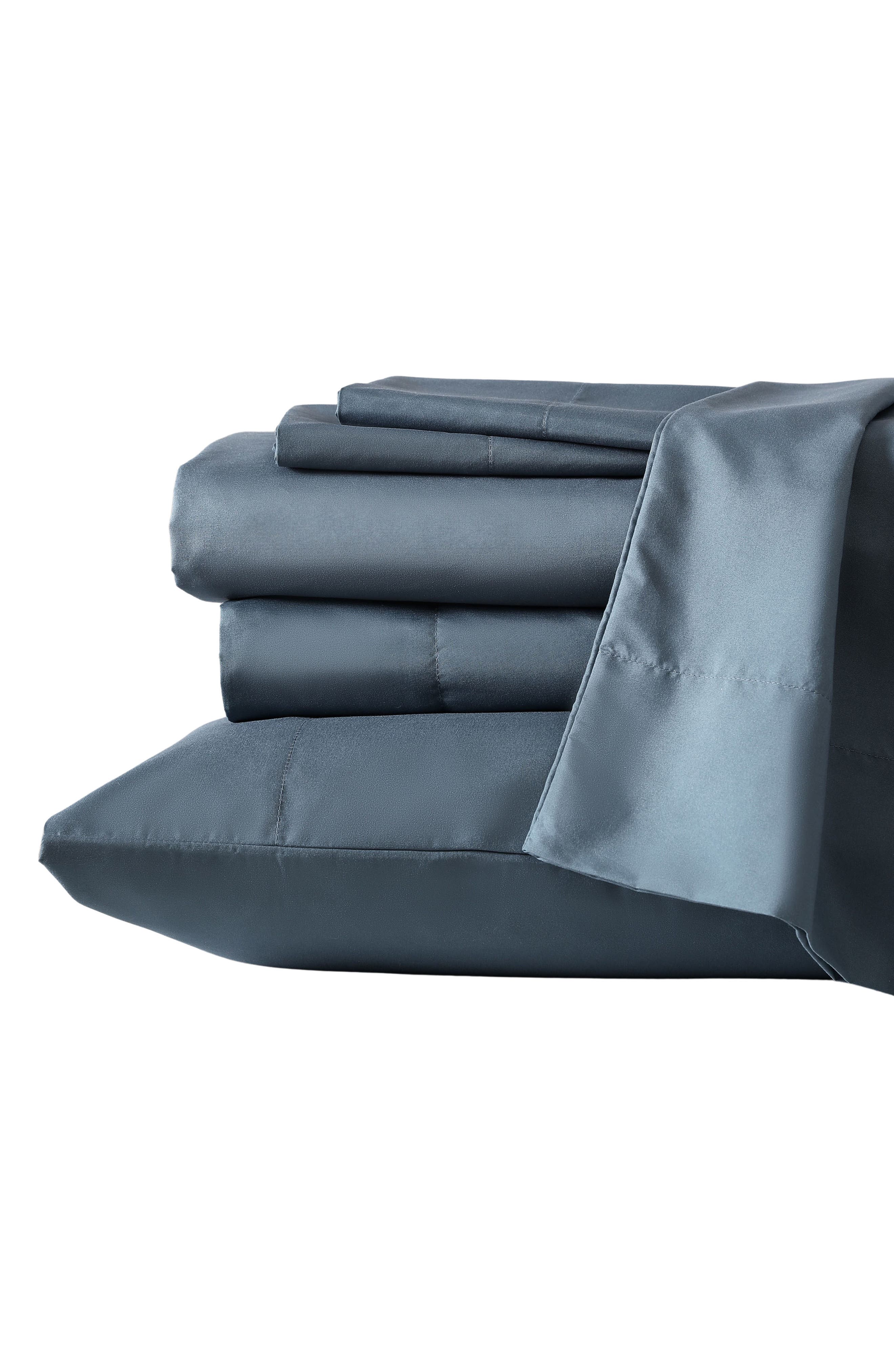 Kenneth Cole Solid Recycled Polyester Sheet Set