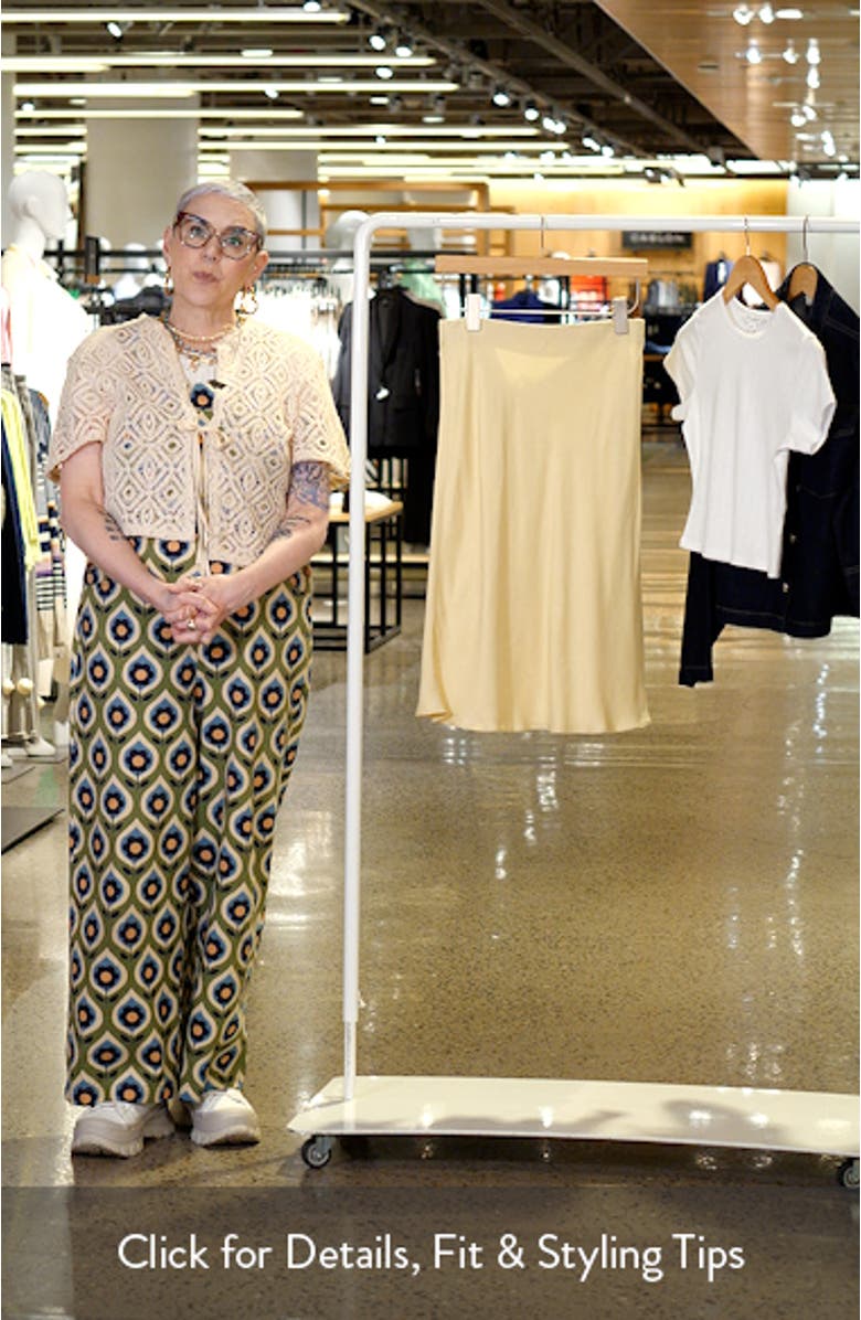 Bias Cut Satin Midi Skirt, sales video thumbnail