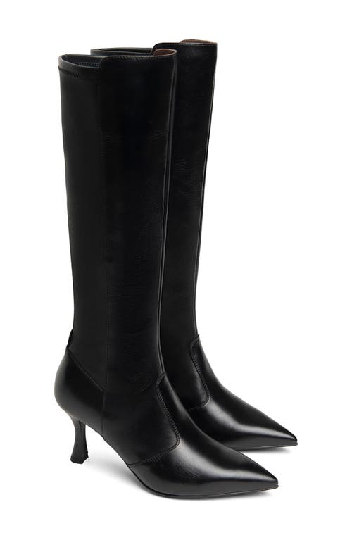 Nerogiardini Stretch Tall Boot In Animal Print