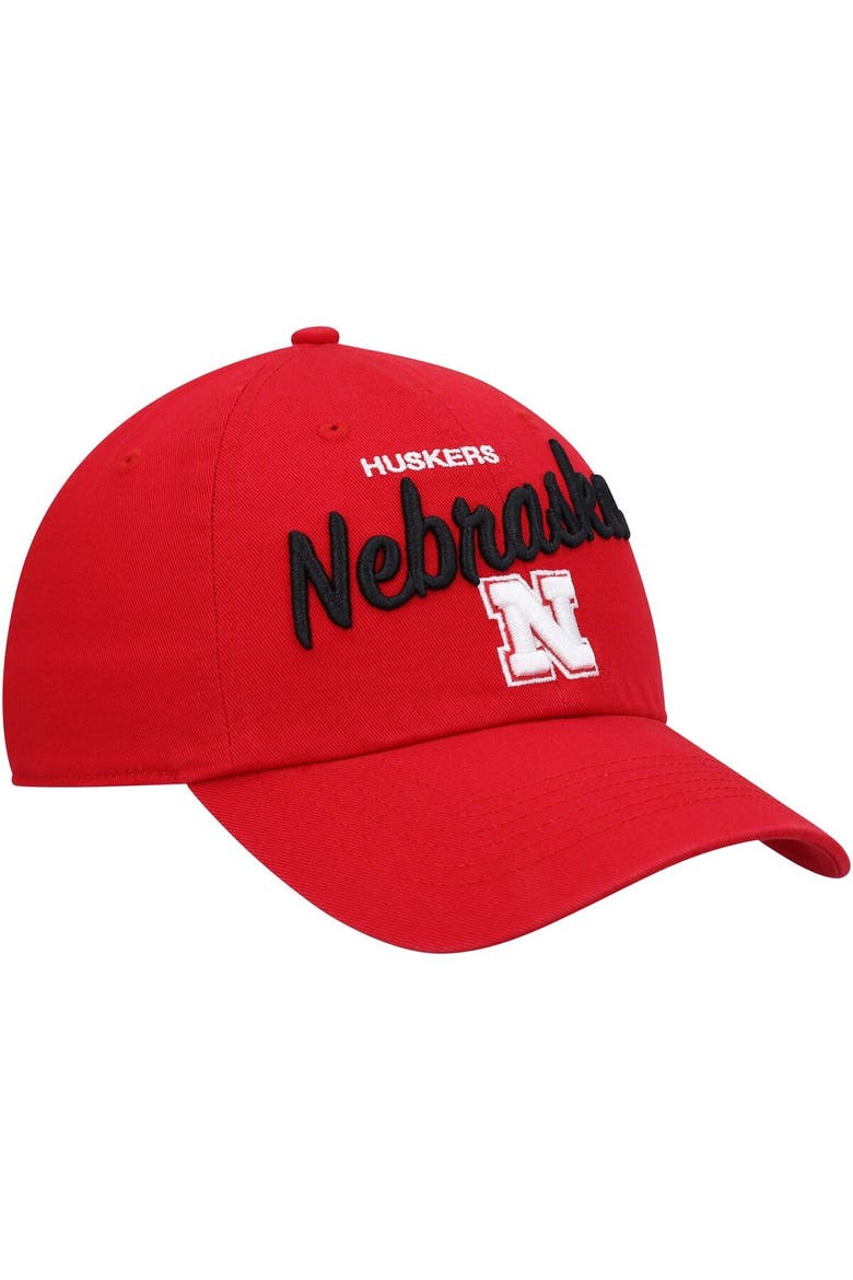 Women's '47 Scarlet Nebraska Huskers Phoebe Clean Up Adjustable Hat, Alternate, color, Scarlet