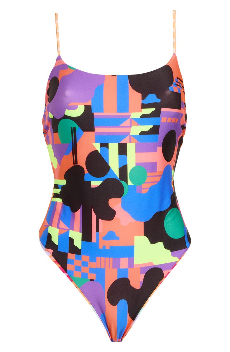 Maaji Luster One Piece Swimsuit, Alternate, color, Pink