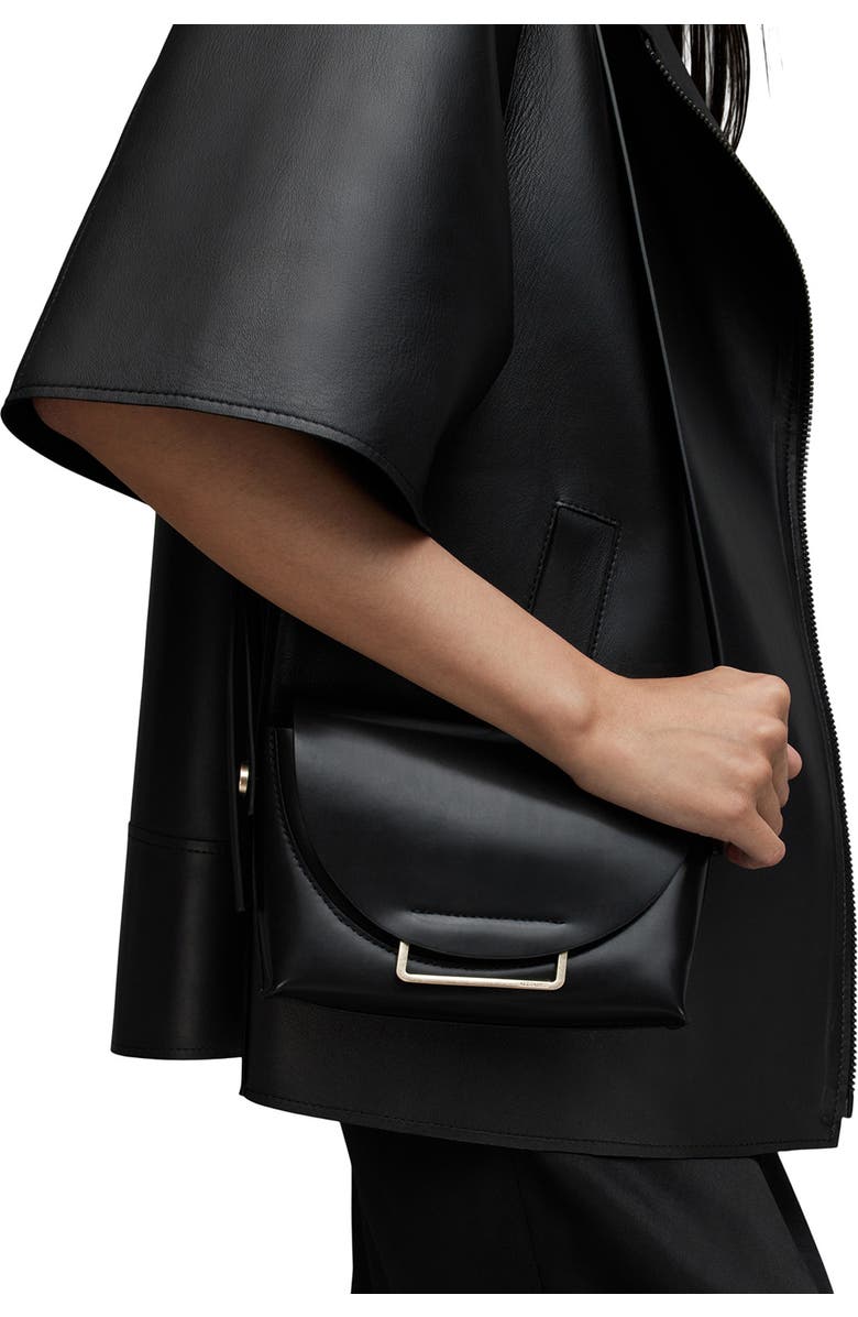 AllSaints Francine Leather Crossbody Bag, Alternate, color,