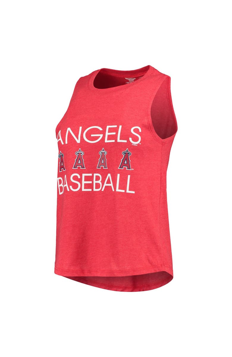 CONCEPTS SPORT Women's Concepts Sport Navy/Red Los Angeles Angels Meter Muscle Tank Top & Pants Sleep Set, Alternate, color, 