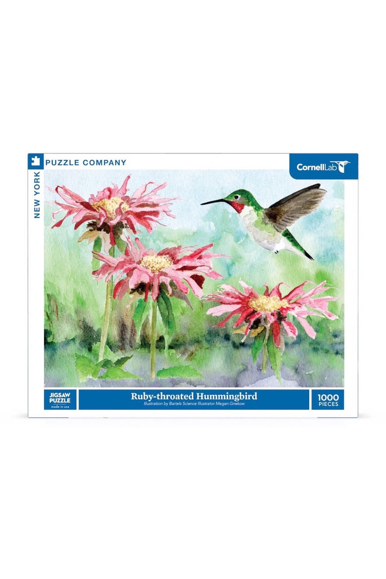 Ruby-throated Hummingbird 1000 Piece Puzzle, Main, color, No Color