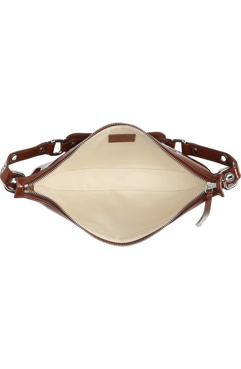 By Far Gib Patent Leather Shoulder Bag, Alternate, color,