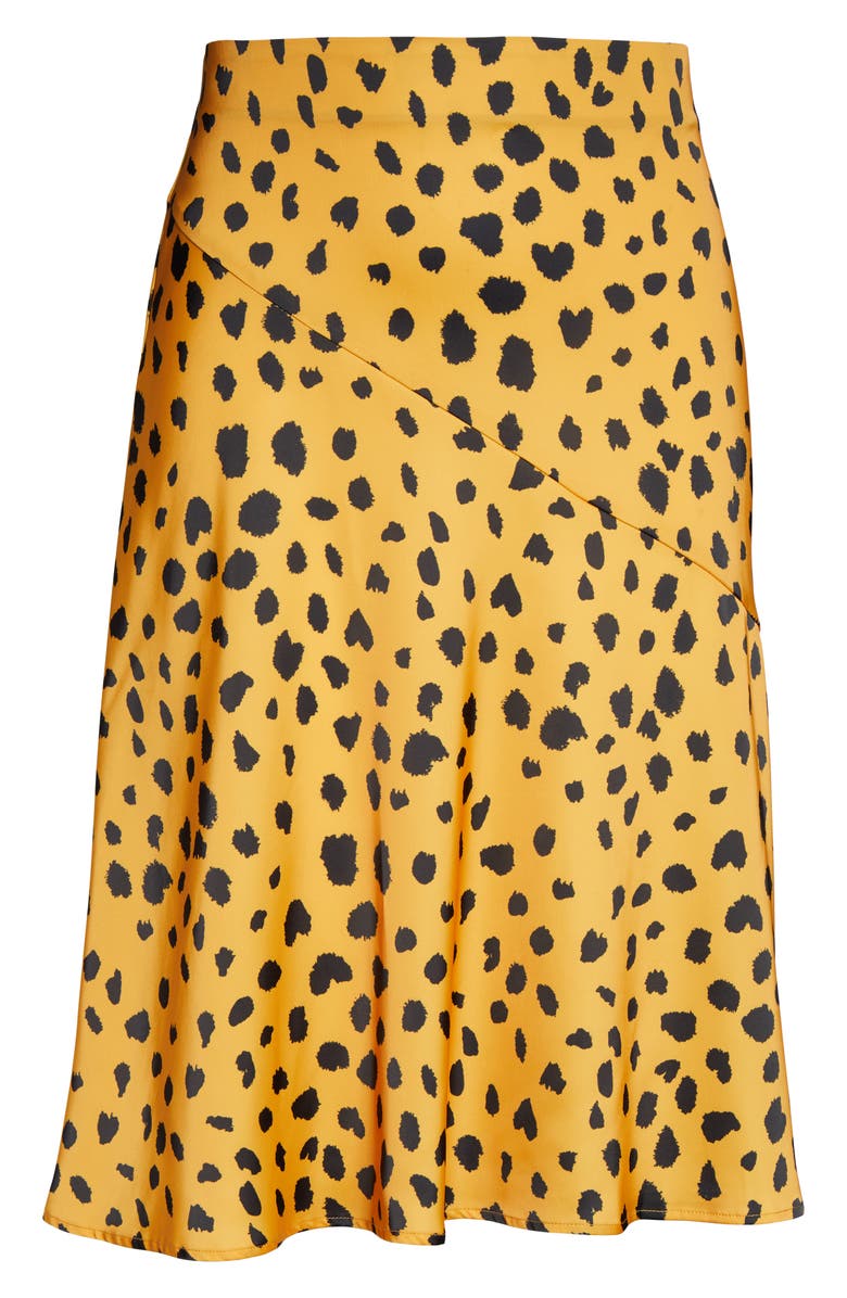 ELOQUII R29 x ELOQUII Animal Print Satin Skirt, Alternate, color, 