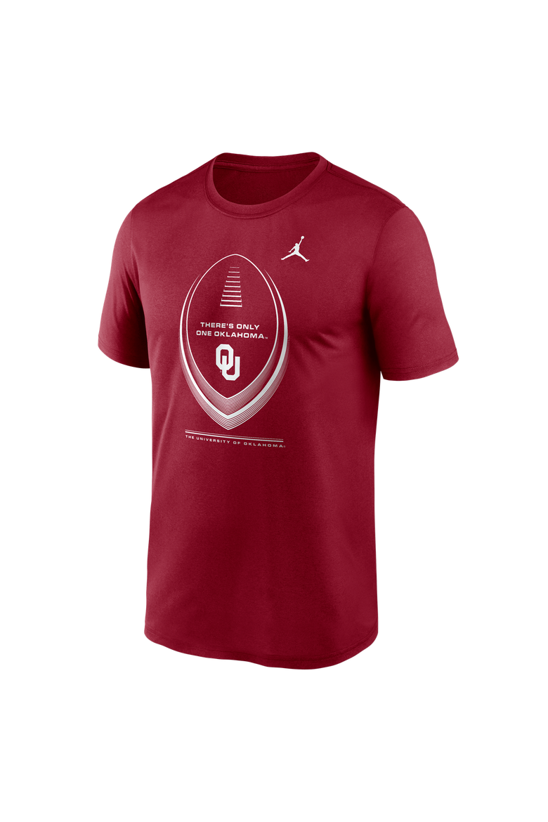 Men's Jordan Brand Crimson Oklahoma Sooners Primetime Legend Football Icon Dri-FIT T-Shirt, Alternate, color, Crimson