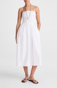 Madewell The Peyton Cotton Midi Dress