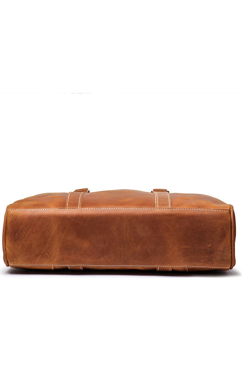 STEEL HORSE LEATHER The Bjorn Leather Laptop Bag | Vintage Leather Briefcase, Alternate, color, Brown