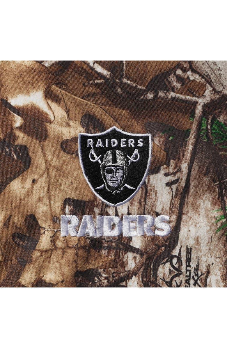 DUNBROOKE Men's Dunbrooke Realtree Camo Las Vegas Raiders Circle Champion Tech Fleece Pullover Hoodie, Alternate, color, Realtree Camo