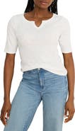 NZT by NIC+ZOE Elbow Sleeve Notch Neck T-Shirt