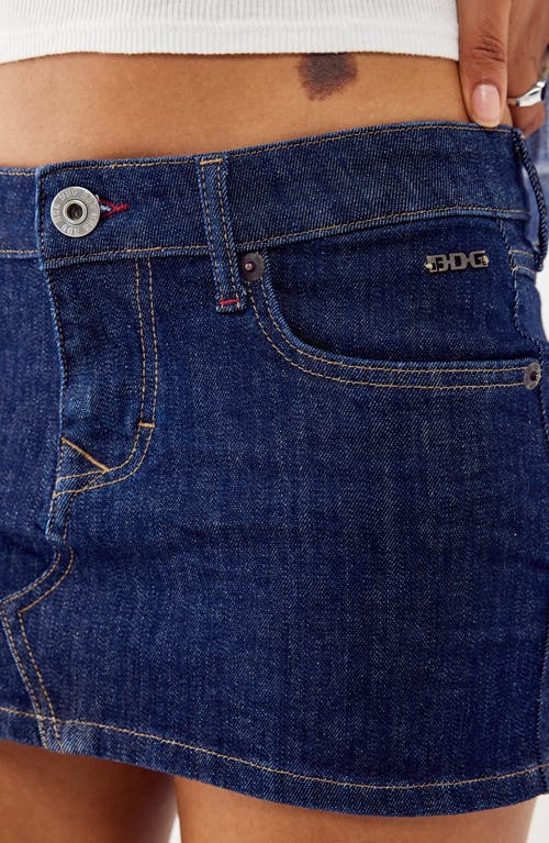 Bdg Urban Outfitters Denim Ultra Miniskirt In Blue