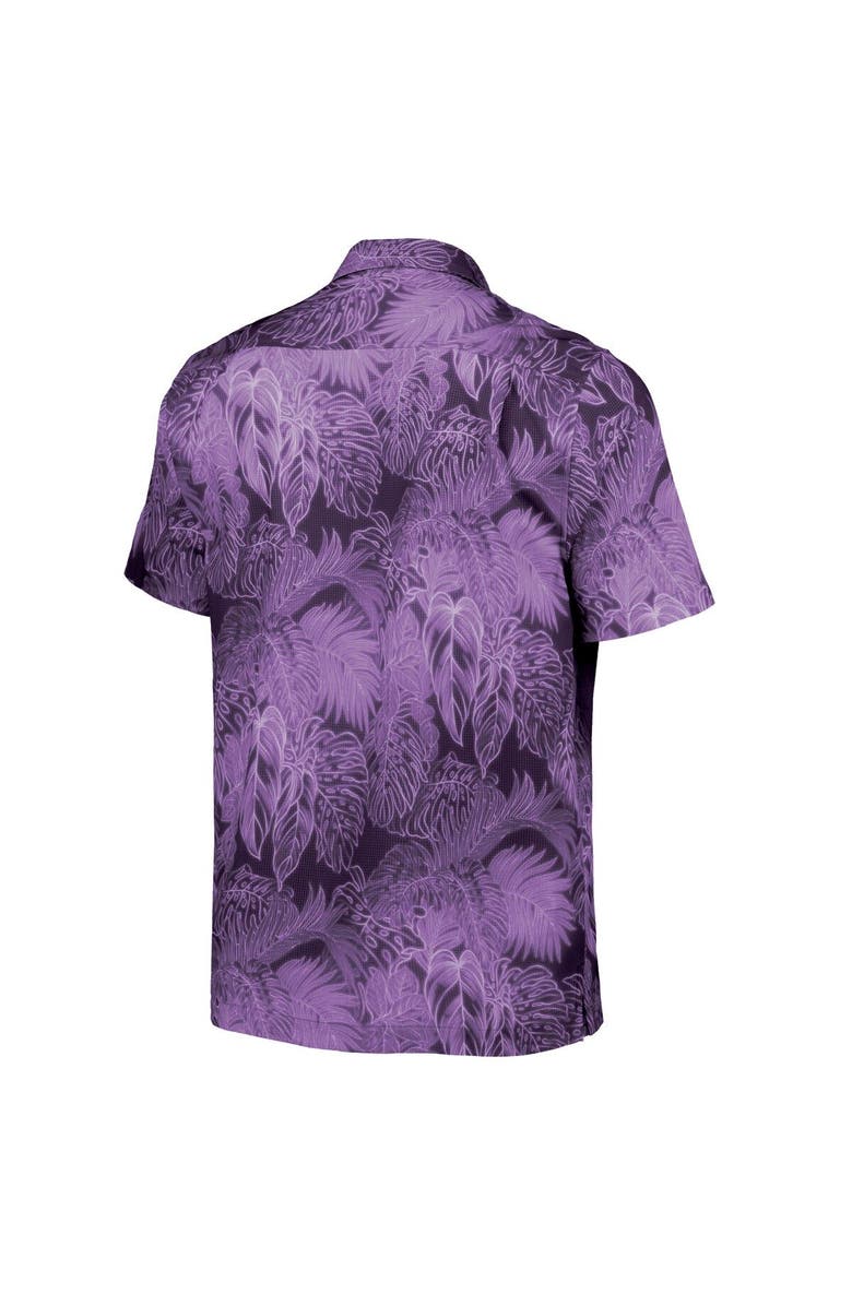 Tommy Bahama Men's Tommy Bahama Purple Clemson Tigers Coast Luminescent Fronds Camp Button-Up Shirt, Alternate, color, 